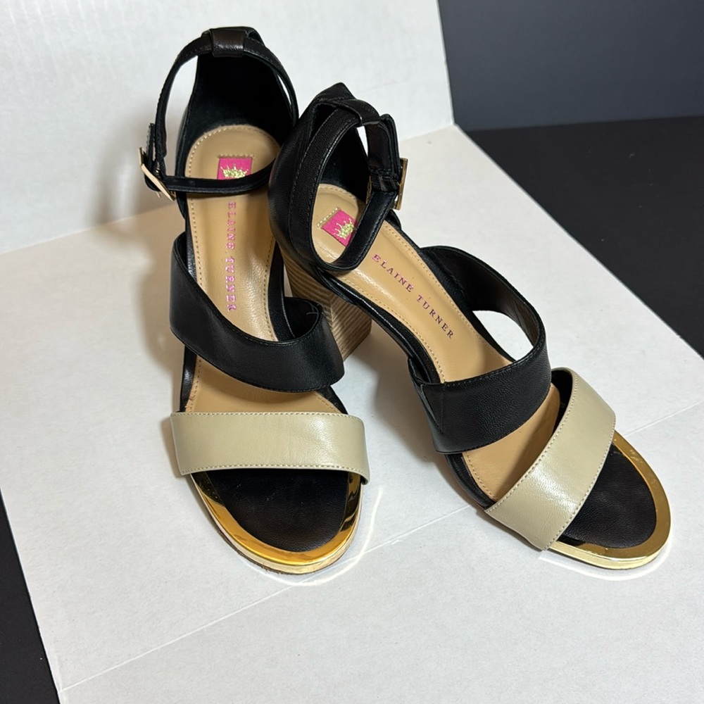 Elaine Turner Renata Sandals Sz 7.5